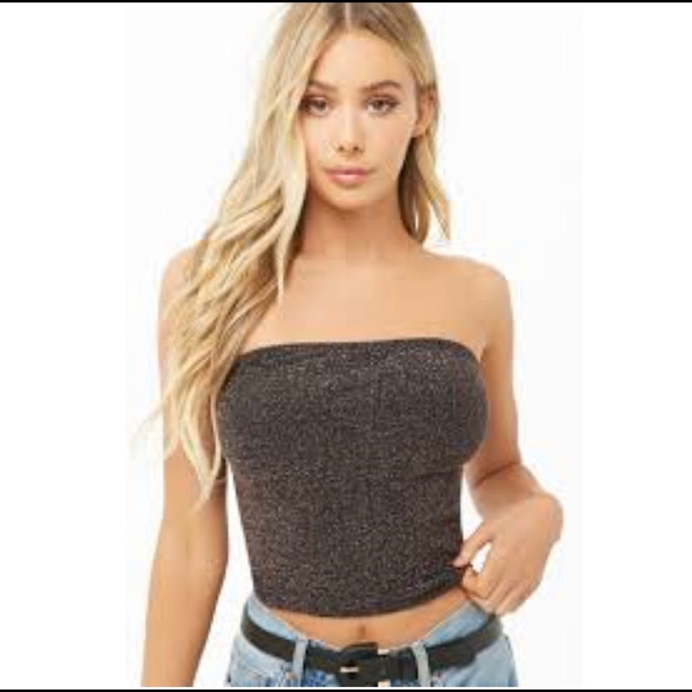 Sparkly tube top forever 21